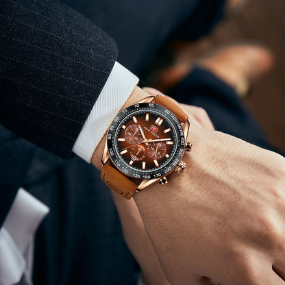 MONTRE MINI FOCUS MF — BRONZE CHRONO