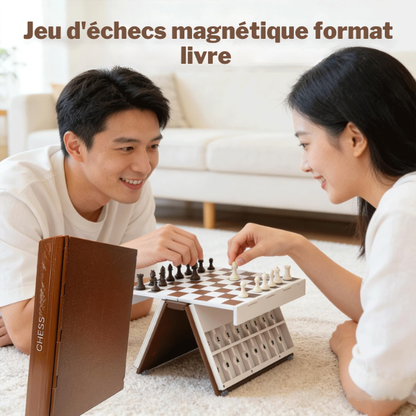 Jeu d’Échecs Pliable en Forme de Livre