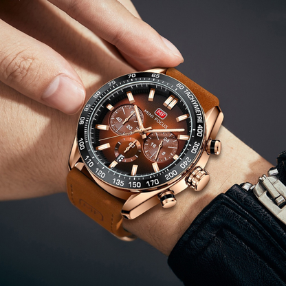 MONTRE MINI FOCUS MF — BRONZE CHRONO