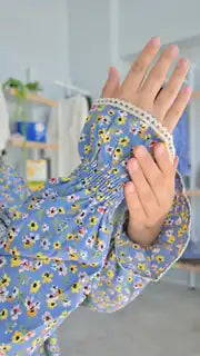 Abaya Femme Élégante à Imprimé Floral