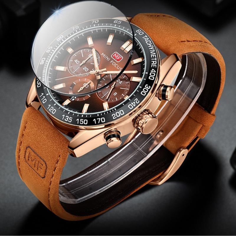 MONTRE MINI FOCUS MF — BRONZE CHRONO