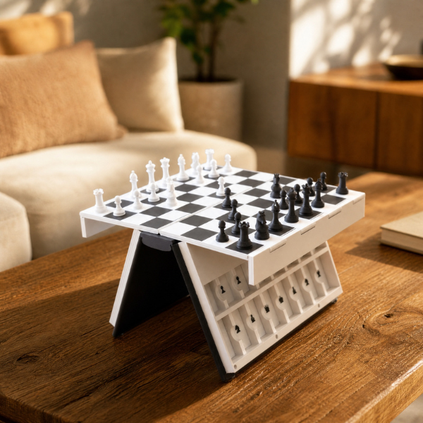 Jeu d’Échecs Pliable en Forme de Livre