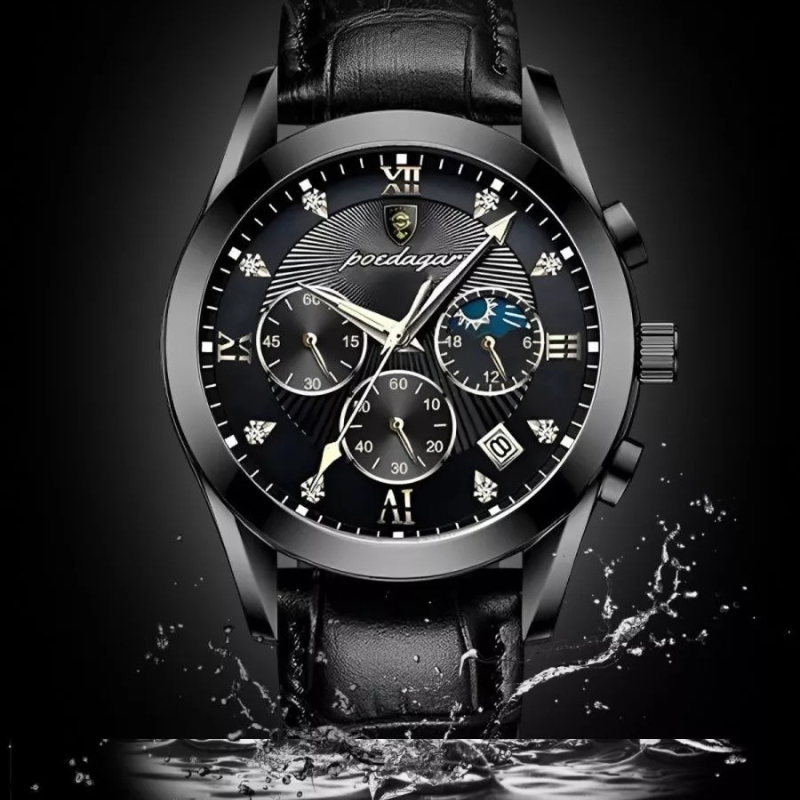 MONTRE POEDAGAR NOIR CHRONO