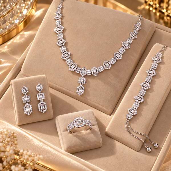 طقم البريق الملكي — إشراقة تناسب أجمل المناسبات