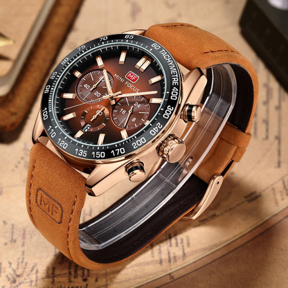 MONTRE MINI FOCUS MF — BRONZE CHRONO