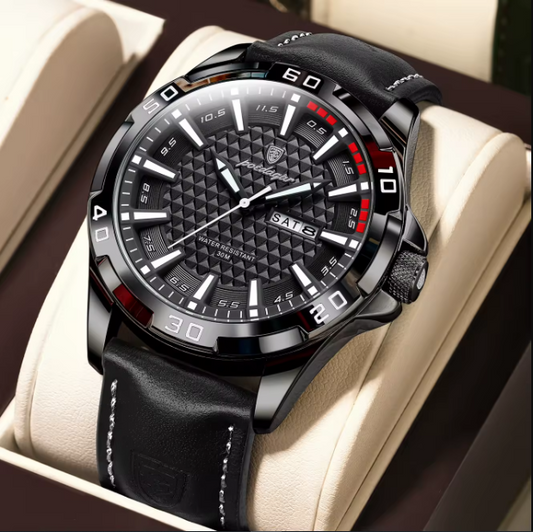 POEDAGAR™ — Montre Homme Cuir